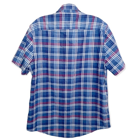 Tommy Hilfiger plaid short sleeve button down - Picture 2 of 4
